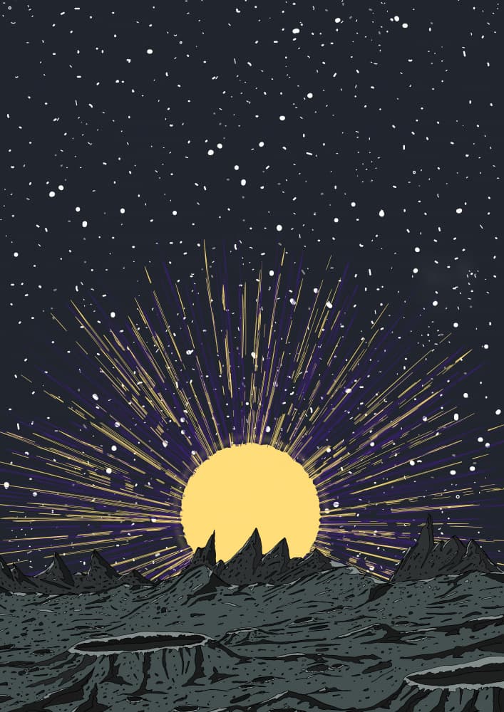 Distant Planet Sunrise