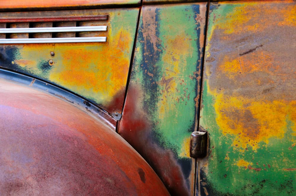 Rusty Car Patina by Andrew Beavis — canvas wall art