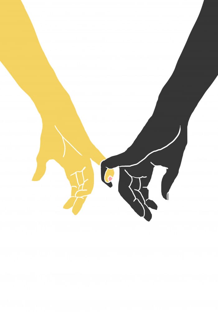 Abstract Pinky Promise by Pictufy Studio II — canvas wall art