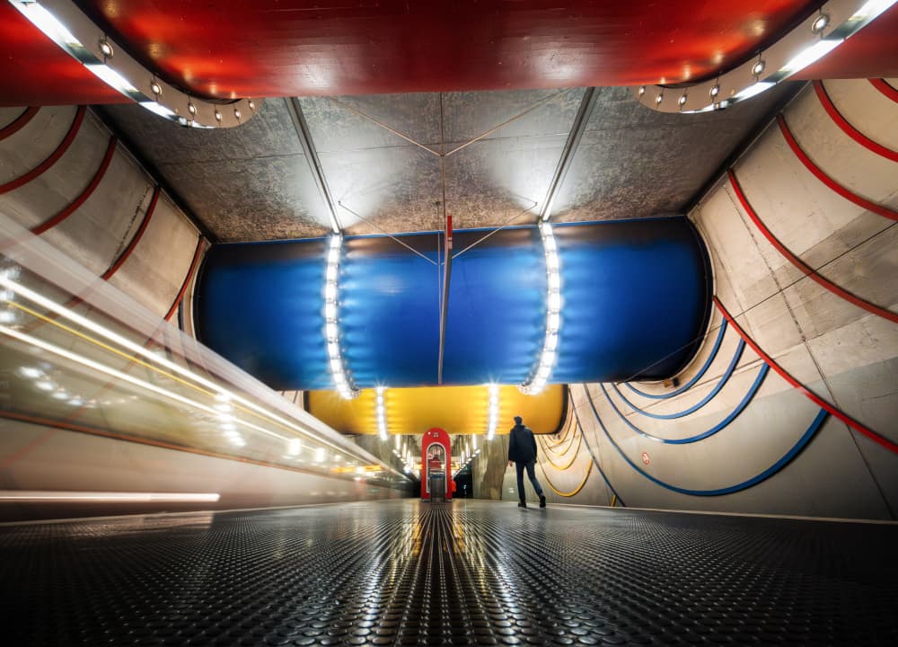 Modern Subway Movement by Adam Dauria ☂ — canvas wall art
