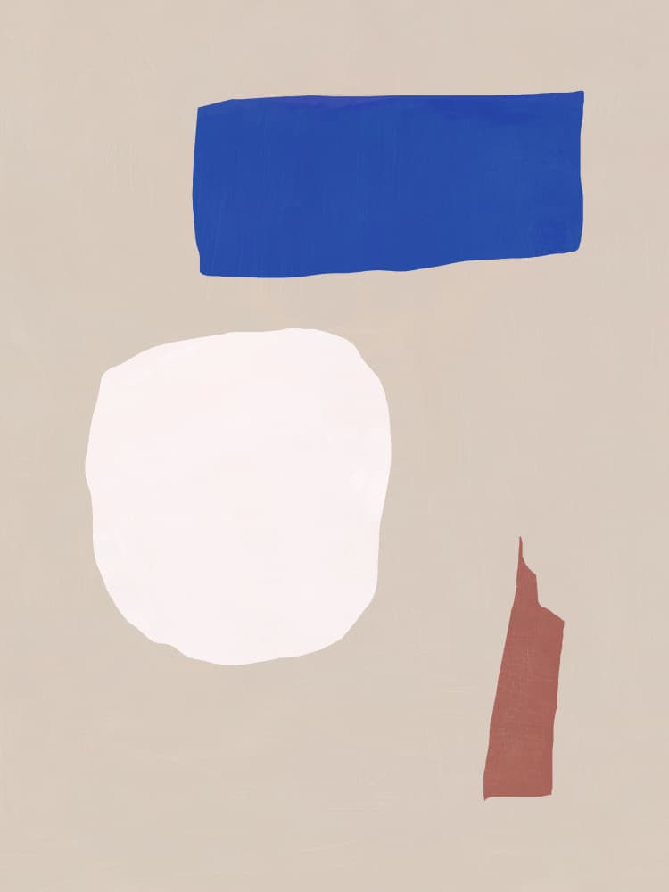 Modern Abstract Forms by Little Dean — canvas wall art
