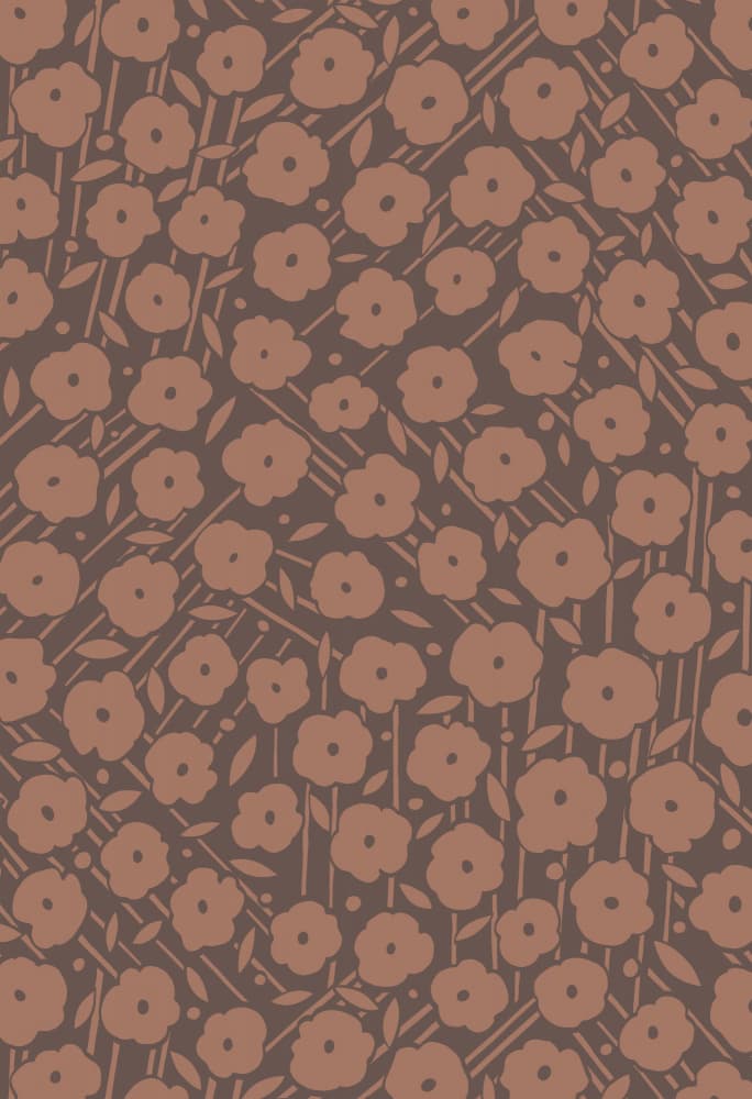 Earthy Floral Meadow by Maria Galybina — canvas wall art