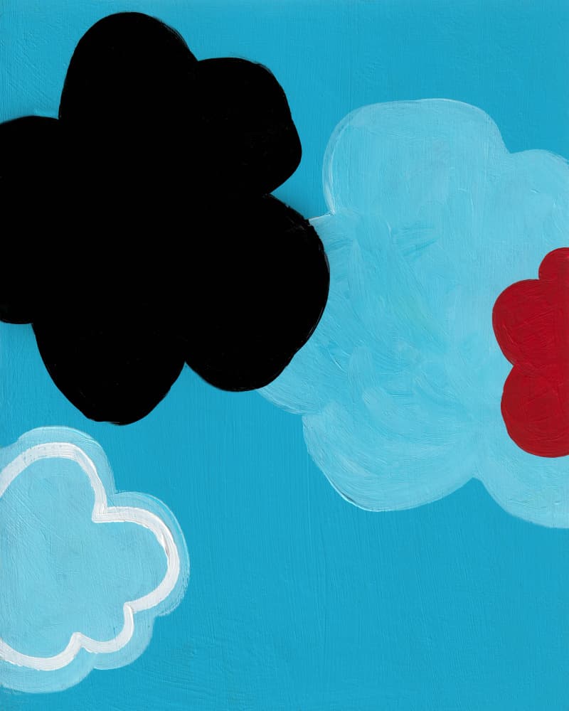 Colorful Abstract Clouds by Bronwyn Baker — canvas wall art