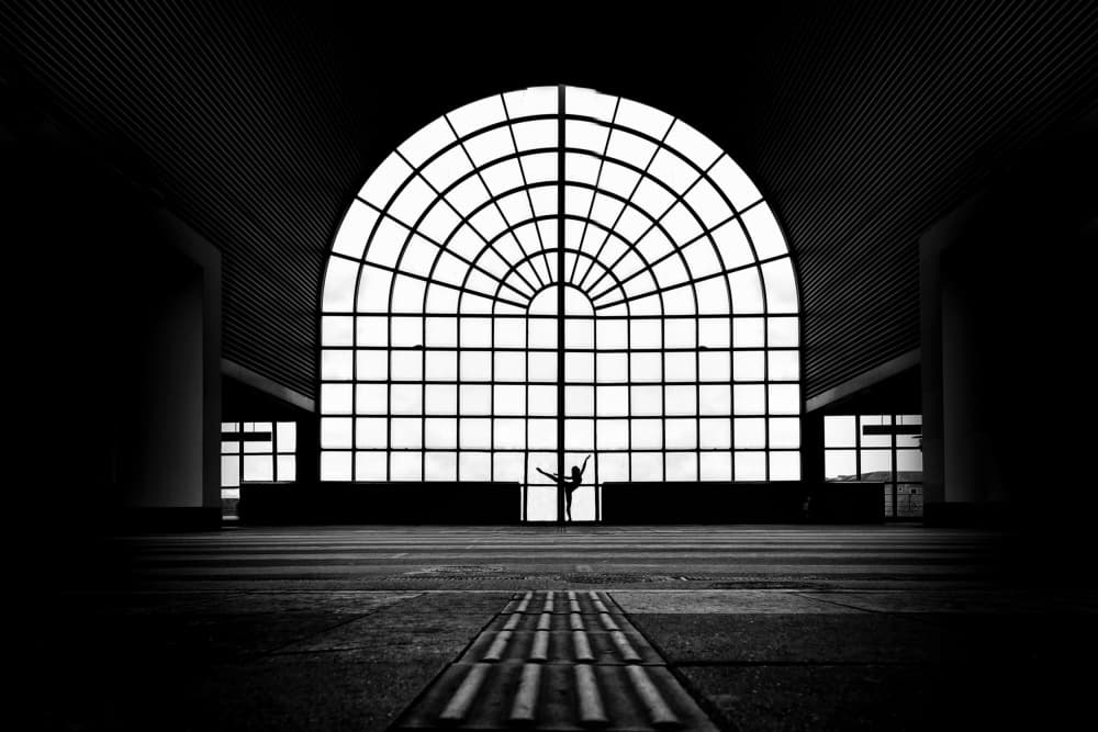 Graceful Arch Silhouette by Jorge Pimenta — canvas wall art