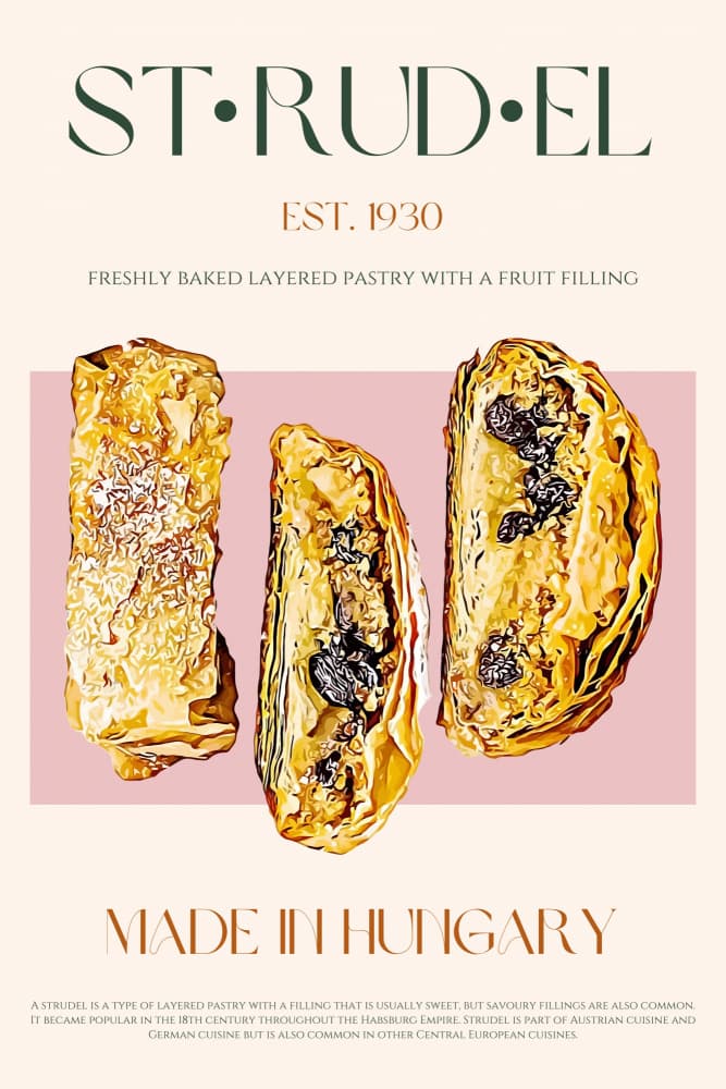 Fresh Baked Strudel by Nazma Khokhar — canvas wall art