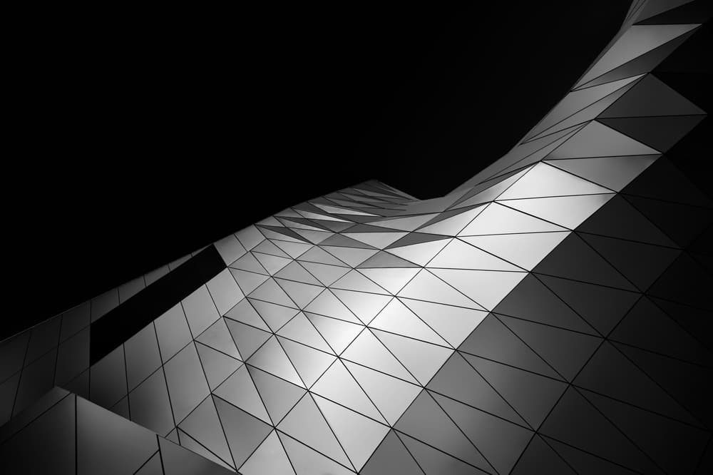 Abstract Geometric Facade by Denis — canvas wall art