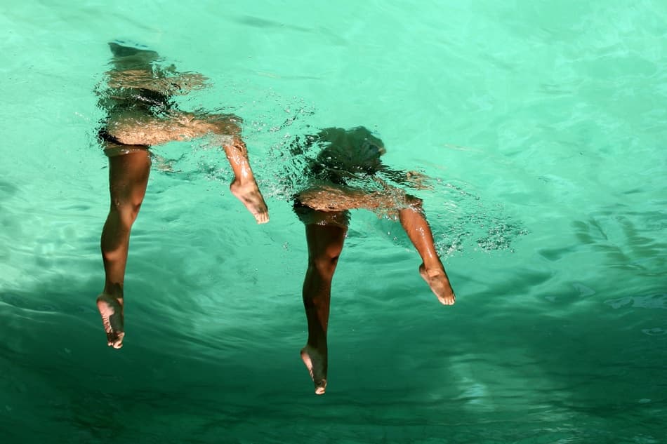 Graceful Water Dance by Michael Sidharta — canvas wall art