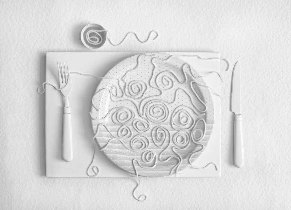 Minimalist Spaghetti Swirls by Dimitar Lazarov - Dim — canvas wall art