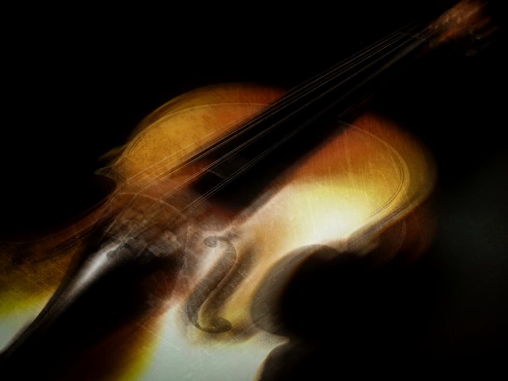 Abstract Cello Glow by Raffaele Corte — canvas wall art