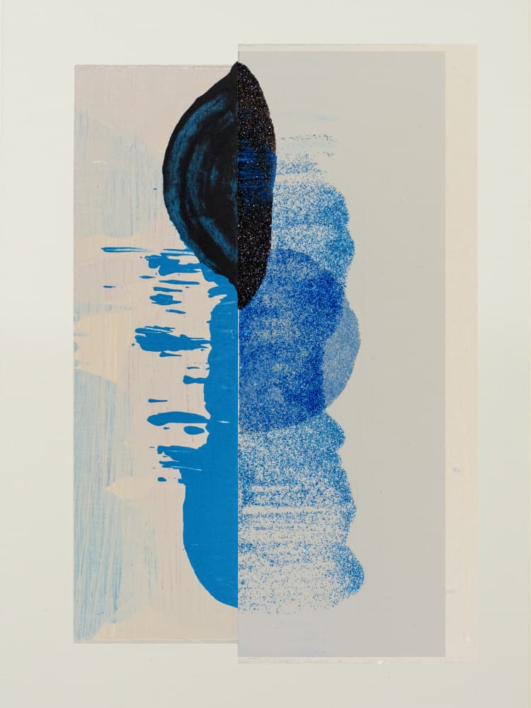 Modern Blue Abstraction by Diana Jahns — canvas wall art