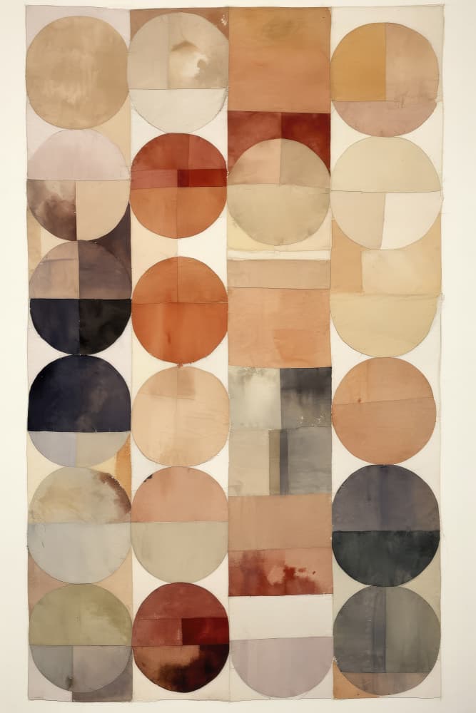 Earthy Geometric Flow by Treechild — canvas wall art