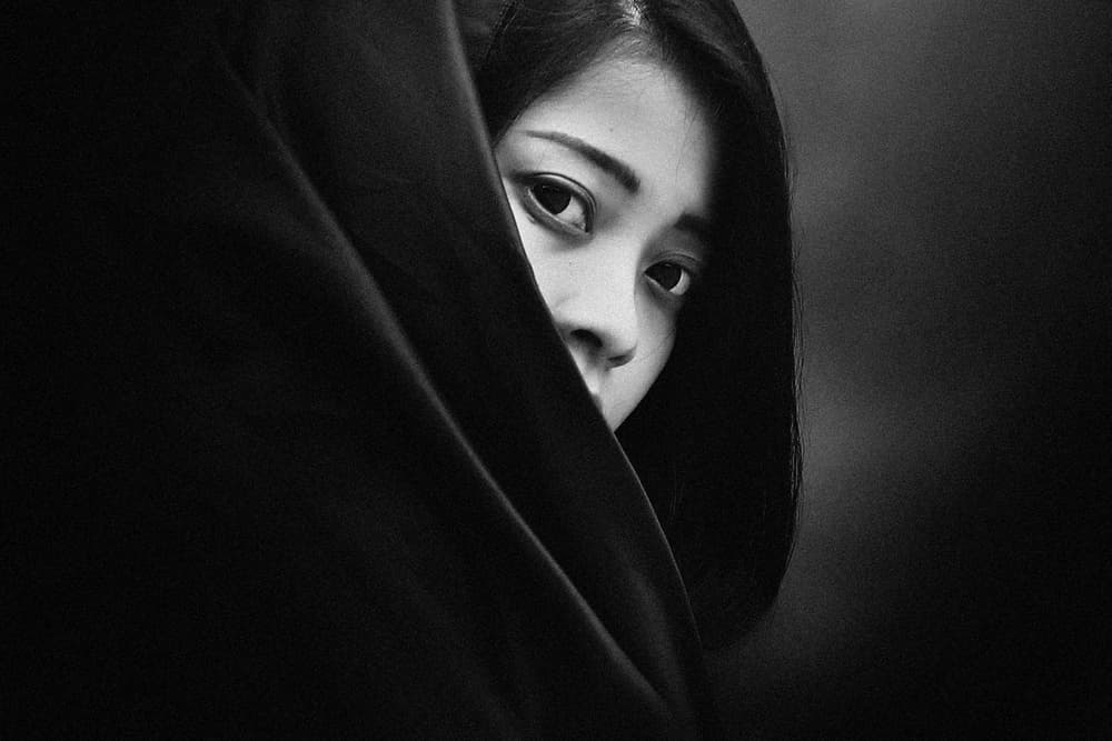 Enigmatic Woman's Gaze by Teguh Yudhi Winarno — canvas wall art
