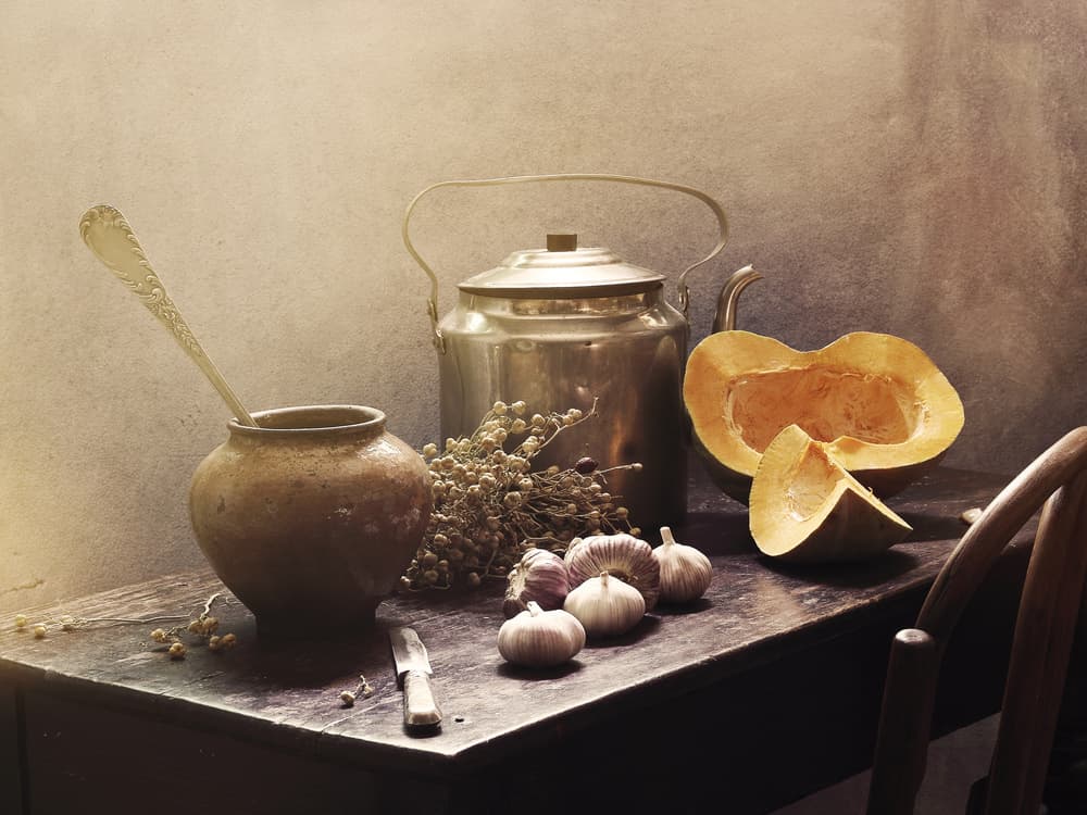 Rustic Kitchen Still Life by UstinaGreen — canvas wall art
