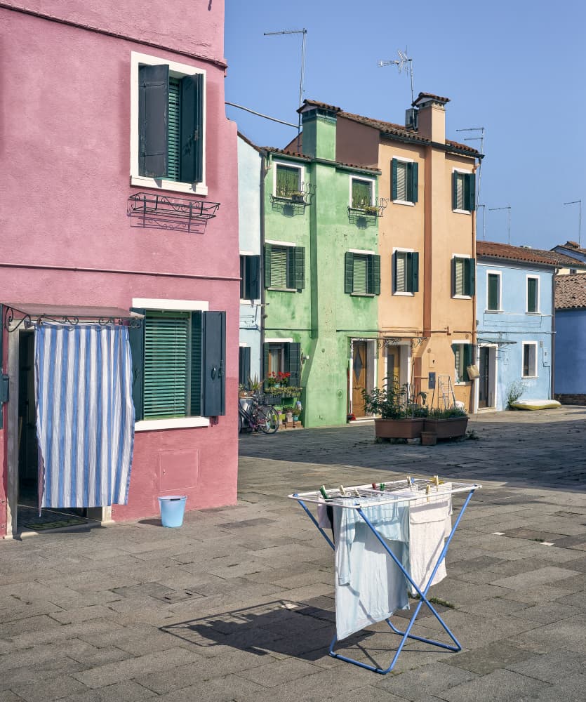 Colorful Burano Houses by Tommaso Pessotto — canvas wall art