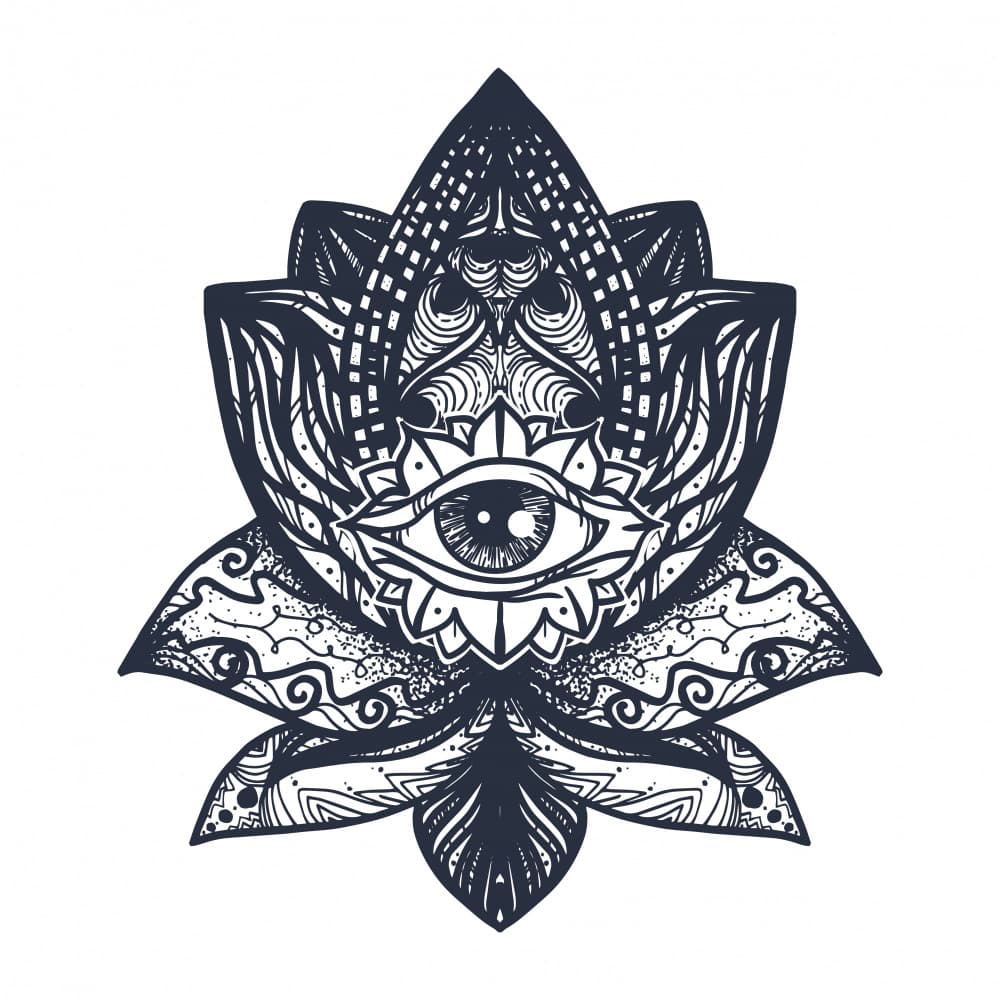 Third Eye Lotus by Marika Barsrsind — canvas wall art