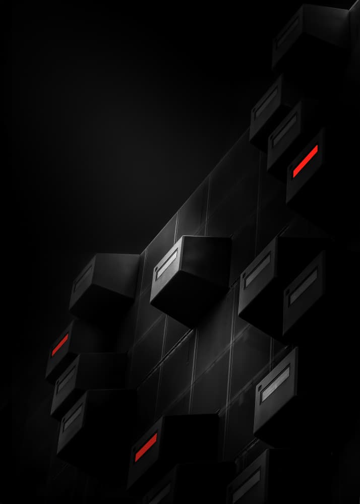 Dark Abstract Architecture by Gerard Valckx — canvas wall art