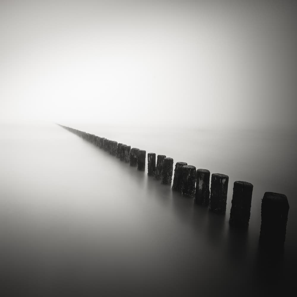 Misty Ocean Posts by Christophe Staelens — canvas wall art