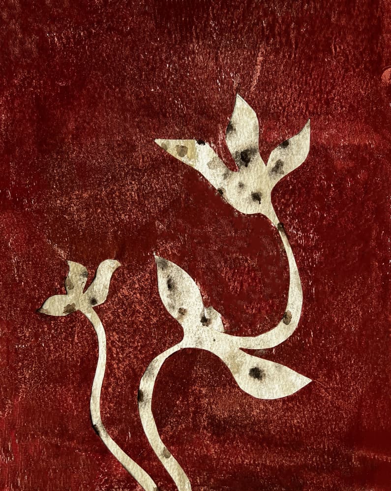 Terracotta Flower by Christina Misuro — canvas wall art