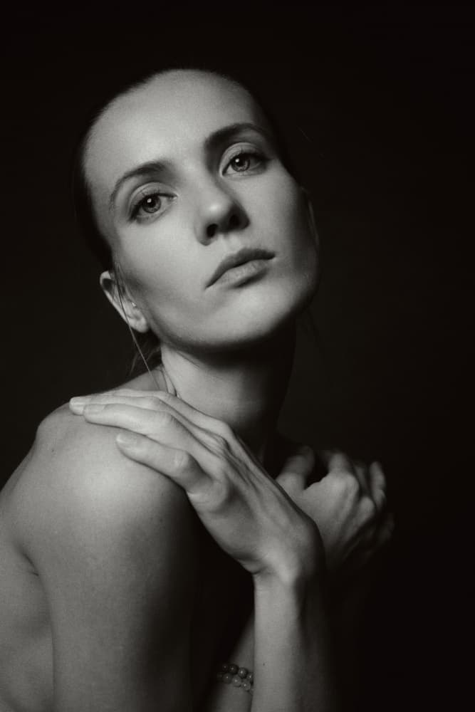 Pensive Woman Portrait by Steffen Lauterbach — canvas wall art