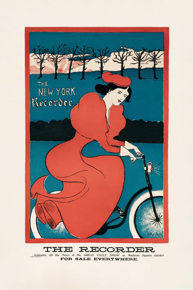 The New York Recorder (1895) By G. F. Scotson Clark by Vintage Travel Poster — canvas wall art