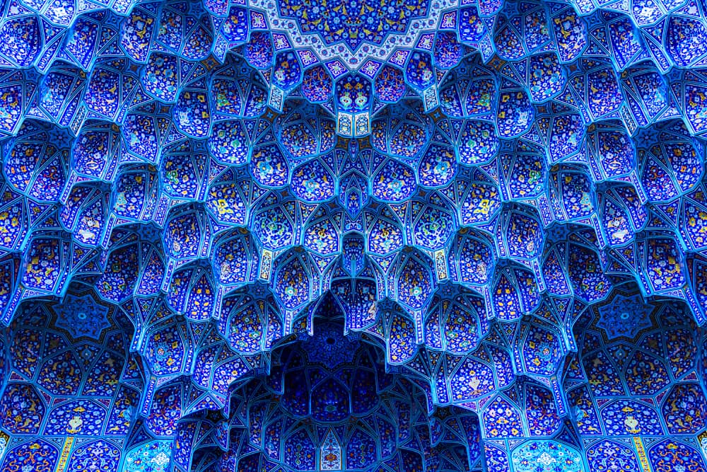 Persian Blue Ceiling by Hamid Mohammad Hossein Zadeh Hashemi — canvas wall art