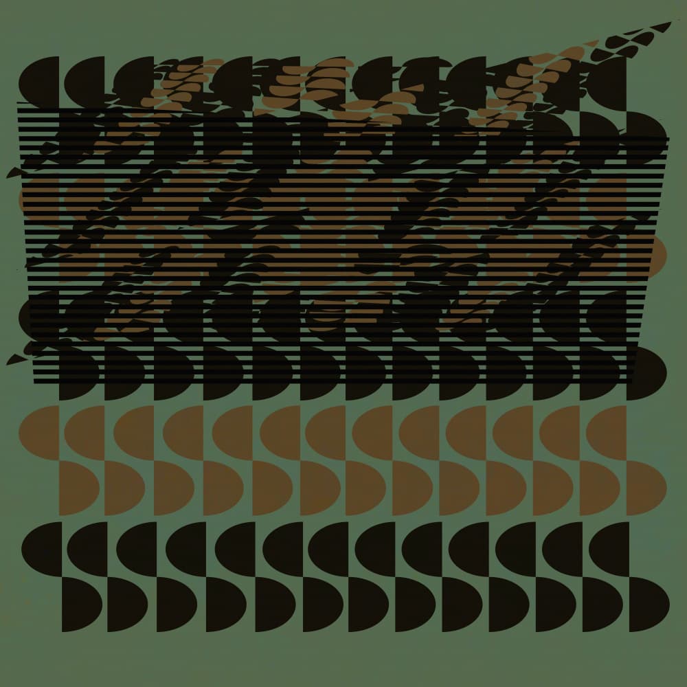 Dynamic Geometric Pattern by Carlos Perez Del Moro — canvas wall art
