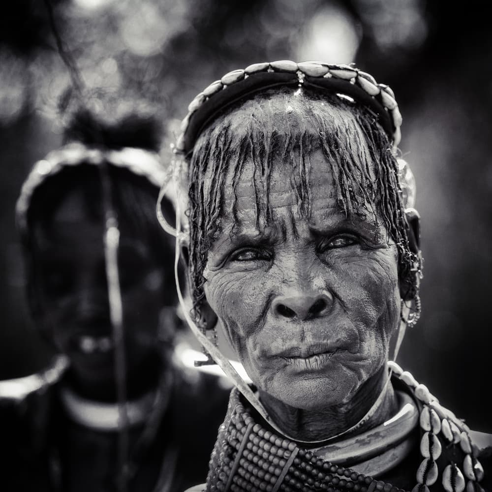 Dignified African Elder by Piet Flour — canvas wall art