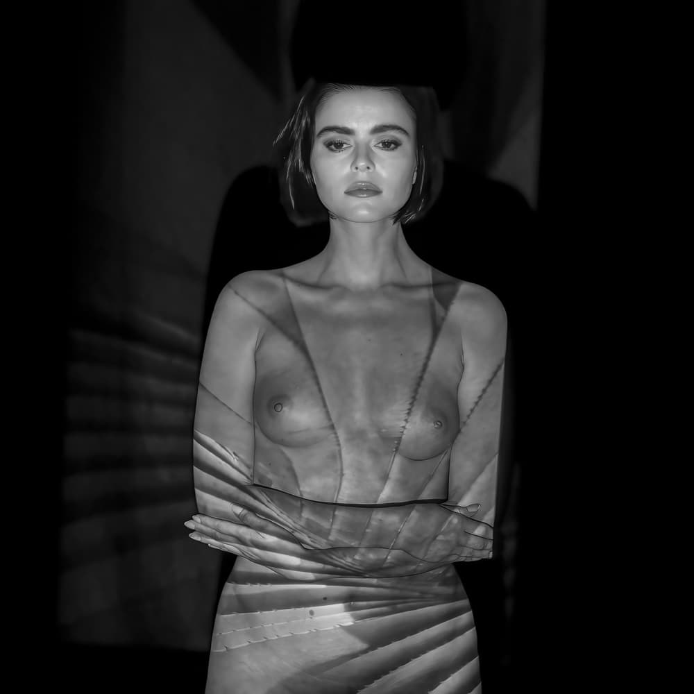 Abstract Nude Projection by Dov Fuchs — canvas wall art