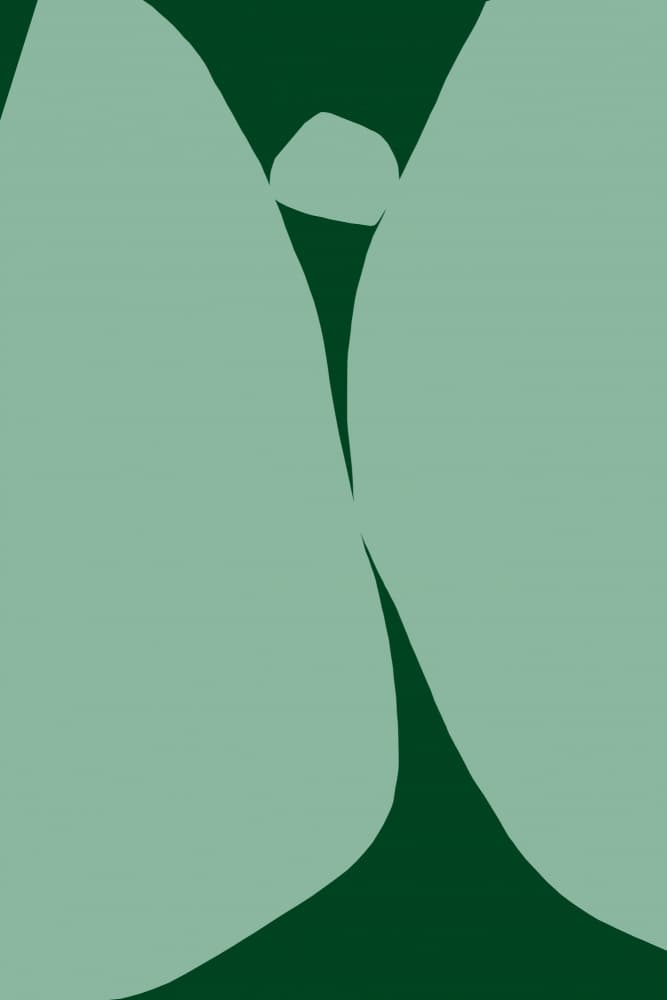 Soft Green Embrace by Treechild — canvas wall art