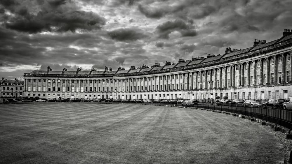 Dramatic Royal Crescent Bath by JONATHAN VARJABEDIAN — canvas wall art