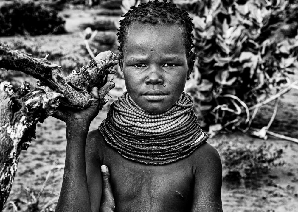 African Child Portrait by Joxe Inazio Kuesta Garmendia — canvas wall art