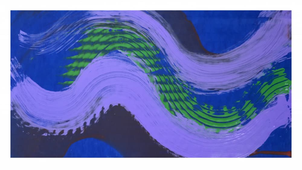 Vibrant Abstract Waves by Kanat Ibragimov — canvas wall art