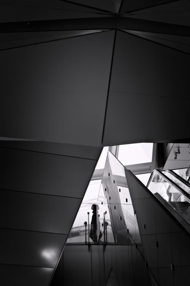 Geometric Silhouette by moucorn — canvas wall art