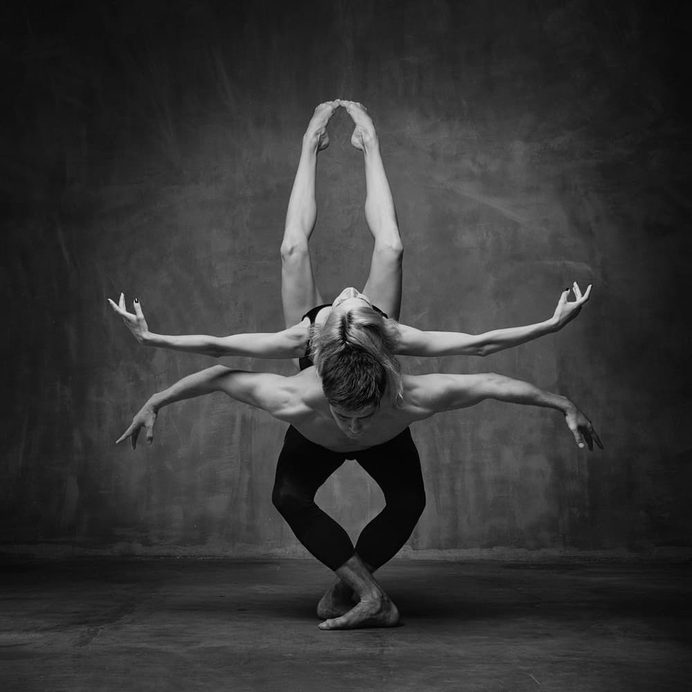 Graceful Dance Duo by ANDREY STANKO — canvas wall art