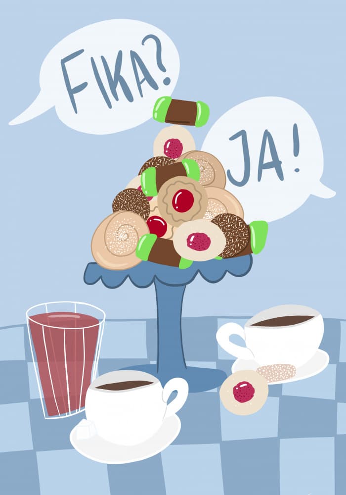 Swedish Fika Delight by Athene Fritsch — canvas wall art
