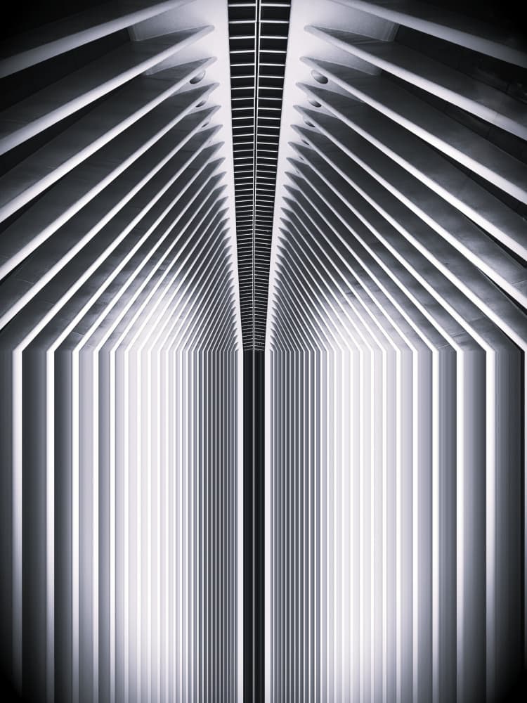 Symmetrical Light Tunnel by Jasmine Zhang — canvas wall art