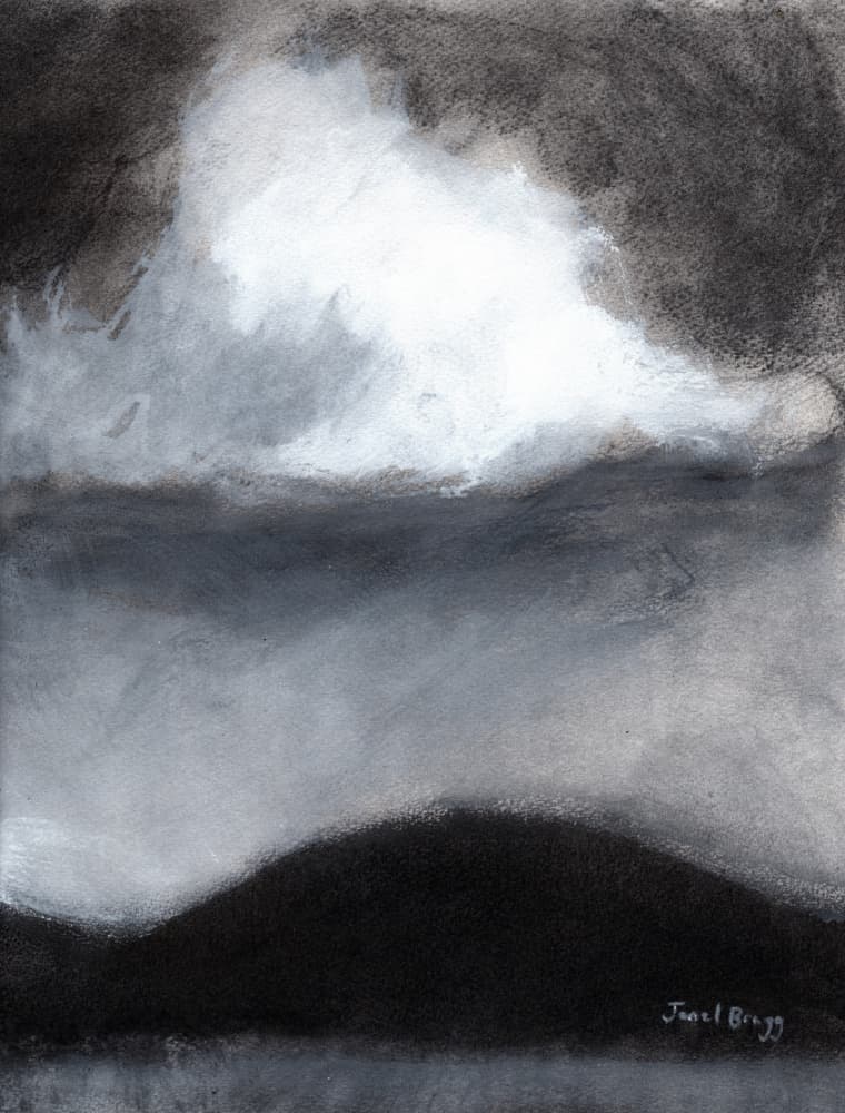 Bright Cloud Dark Hills by Janel Bragg — canvas wall art