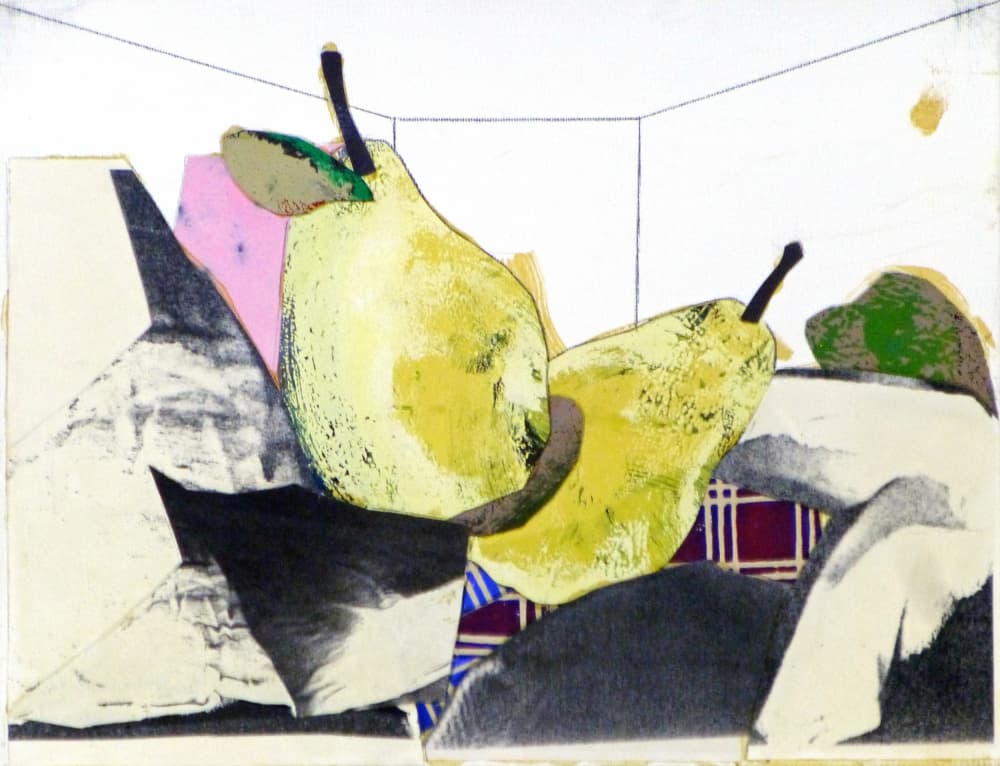 Modern Pear Still Life by Pascal Marlin — canvas wall art