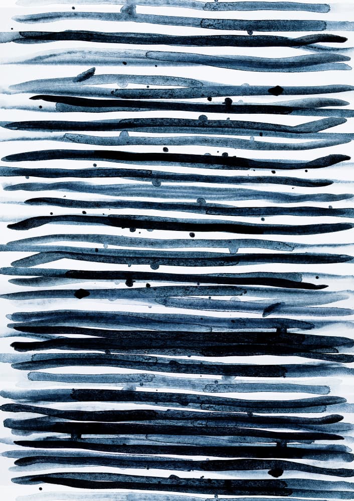Watercolors 9 by Mareike Böhmer — canvas wall art