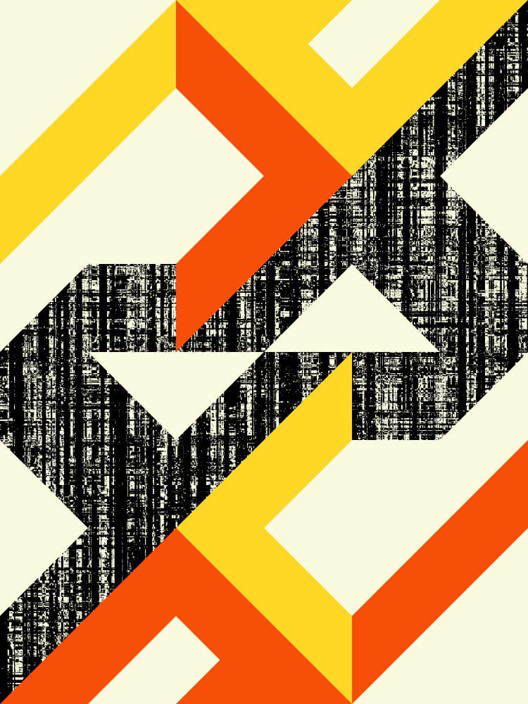 Dynamic Geometric Textures by Petr Strnad — canvas wall art