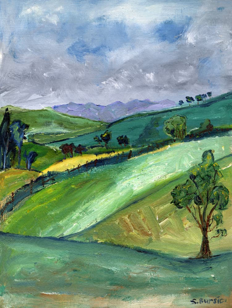 Rolling Green Hills by Sharyn Bursic — canvas wall art