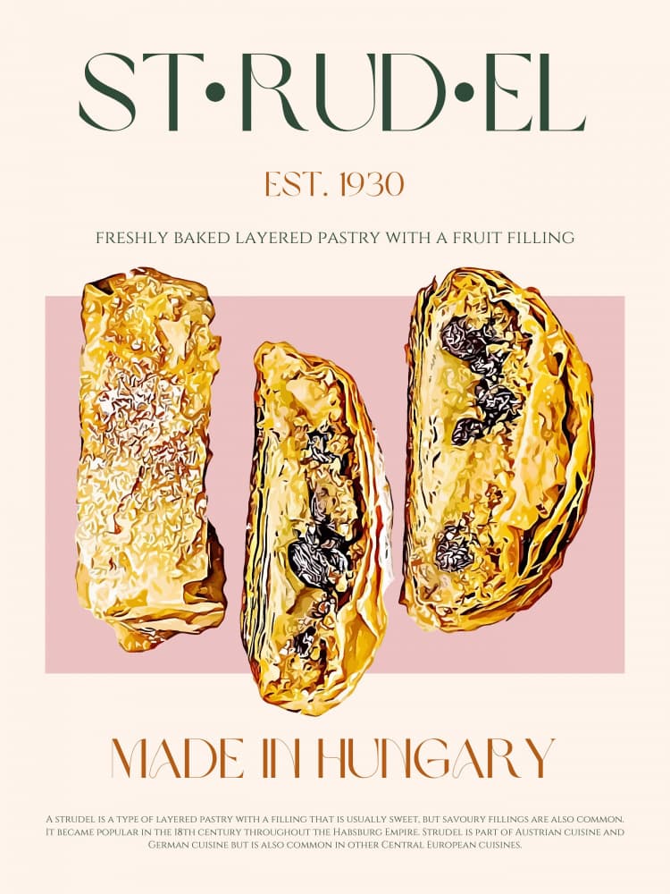 Classic Hungarian Strudel by Nazma Khokhar — canvas wall art