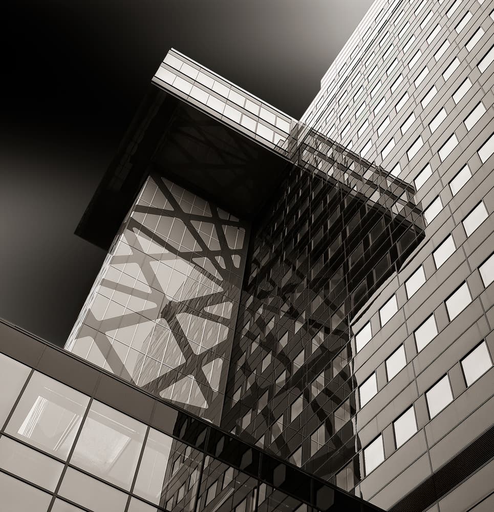 Modern Urban Architecture by Tomasz Buczkowski ( Tomush ) — canvas wall art