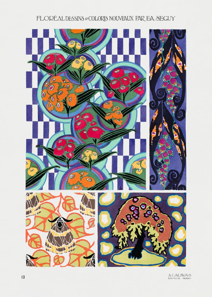 Pattern 13 by Emile Alain Seguy — canvas wall art