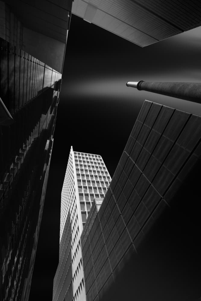Upward Urban Geometry by Olavo Azevedo — canvas wall art