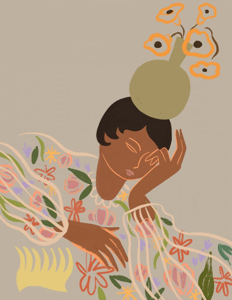 The Overthinker by Arty Guava — canvas wall art