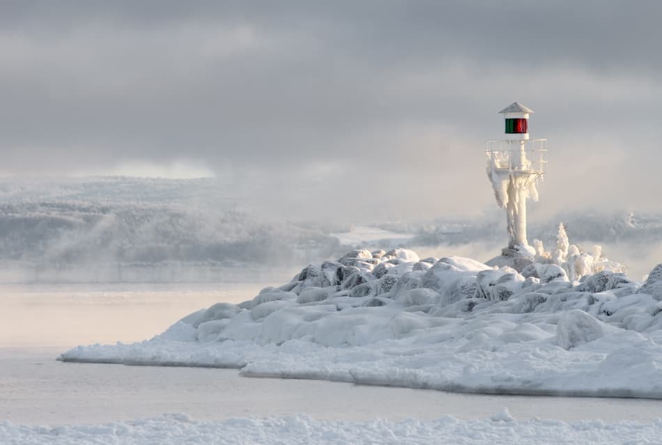 Frozen Winter Beacon by Anders Gunnarsson — canvas wall art