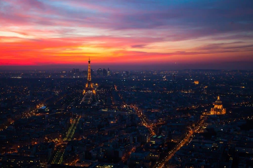 Paris Sunset View by William Jackson — canvas wall art