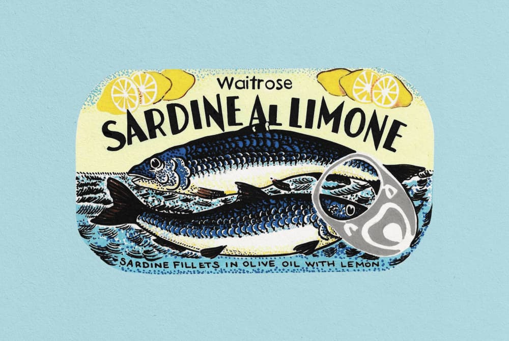 Lemon Sardine Can by Studio Mandariini — canvas wall art