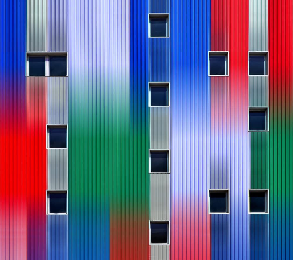 Colorful Building Facade by Alfonso Novillo — canvas wall art